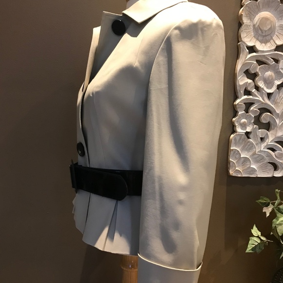 Anne Klein Belted Peplum Jacket - Picture 3 of 8